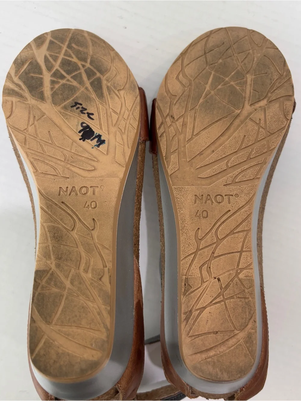 Naot Pixie Wedge Sandal Womens Shoe Size 40 US  9 / 9.5 Comfort Cork Footbed